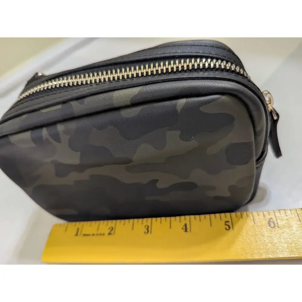 New Camo White House Black Market Makeup Bag Spritz Set Camouflage Pouch Wallet